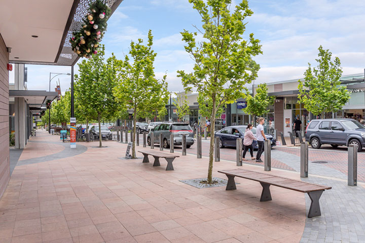 Shop lot with chair for resting